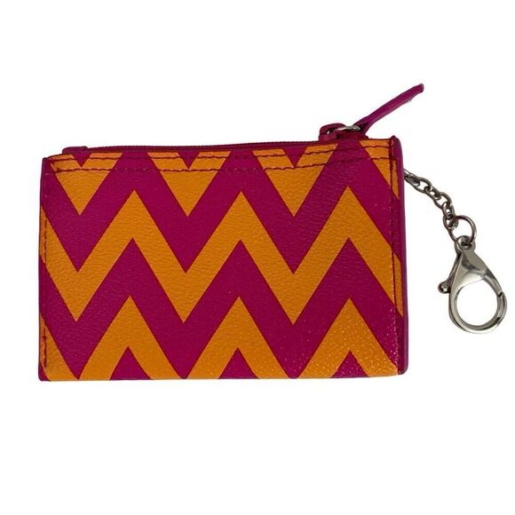 Vera Bradley Slim Coin Purse W/ Key  “ZIGGY ZAGS” Pattern (2014) RETIRED - Picture 2 of 12